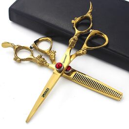 Професійні ножиці для перукарів Sharonds 6 дюймів (2 шт.) - набір для стрижки та филирування, нержавіюча сталь