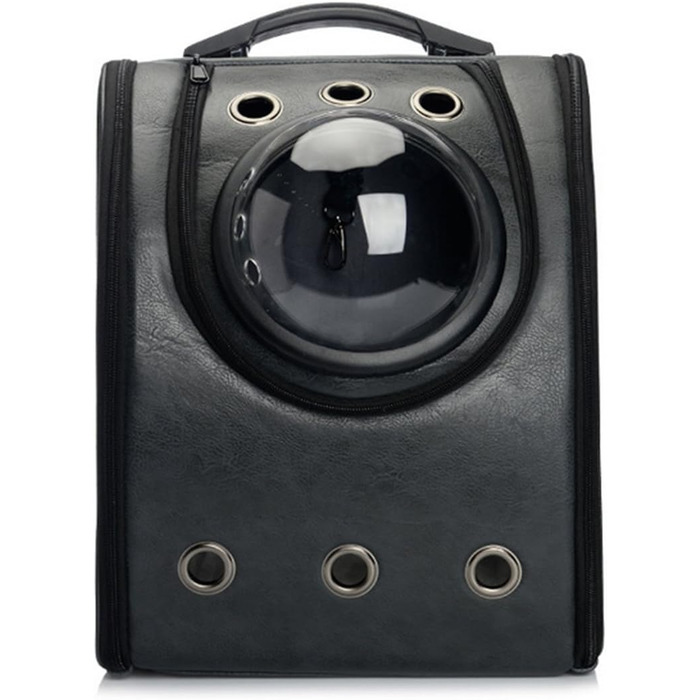 Рюкзак для тварин FOKOM, чорний, 32 x 29 x 42 см - переноска для собак, котів, кроликів