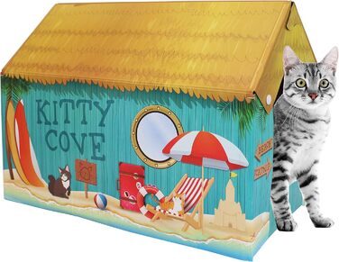 Будиночок для котів з кігтеточкою та котячою м'ятою Summer Kitty Cove