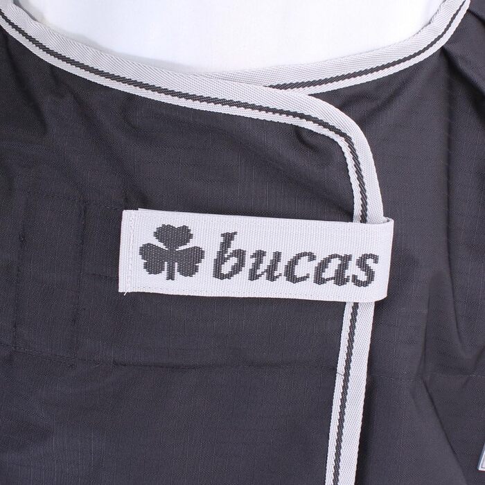 Дощовик Bucas Anniversary Turnout Light SF 50г, чорний/сріблястий, водонепроникна попона для коня
