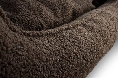 Ліжко для собак Gutekissen® Bear, середнього розміру, чорне - з подушкою, миється - вибір кольору та розміру (M - 80x70)