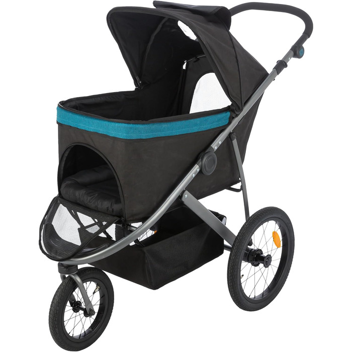 Візок для собак TRIXIE, чорний/бензин, 60x112x120 см, до 20 кг - 28960