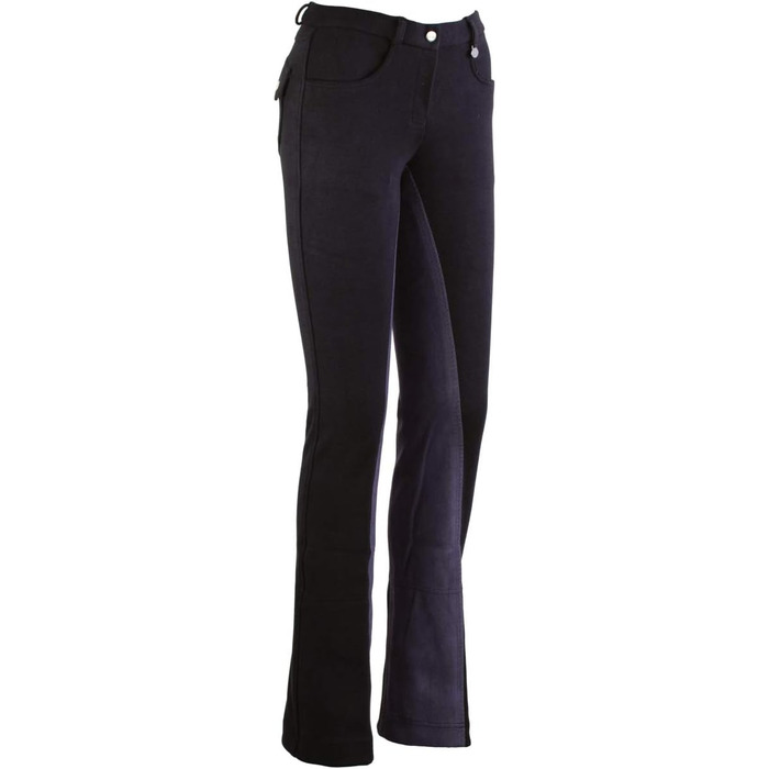 Джoдури жіночі Lazura Vollbesatz для верхової їзди, комфортні, 3 кольори, розмір 46, чорний/темно-сірий