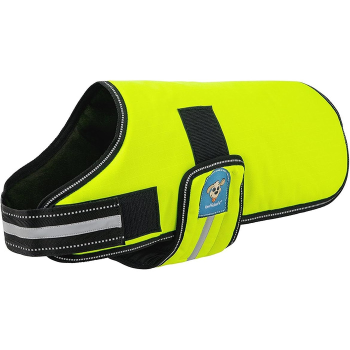 Жакуар для собак Knuffelwuff 13930-011, функціональний текстиль, світловідбиваючий, неоновий жовтий, 50 см