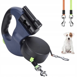 Регульований подвійний рулетка-повідець для собак 3M з LED-підсвіткою