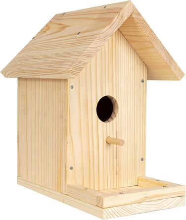 DIY годівничка для птахів: набір для збирання та розмальовки. Комплект включає молоток, цвяхи, фарби та інструкцію. Ідеально для дітей. Бренд Skylark