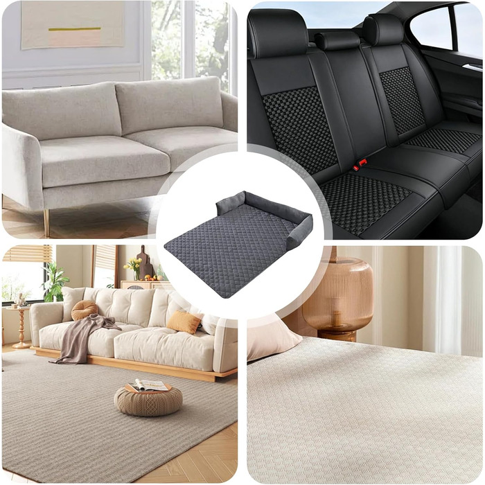 М'яке ліжко для собак - захист дивану, пухке подушкове покриття для великих, середніх та маленьких собак, плюшевий килимок для собак 75*75 см