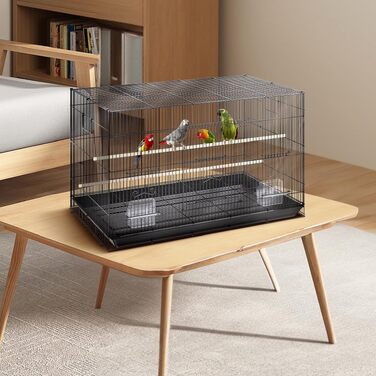 Клітка для птахів VEVOR Vogelvoliere 76x46x45 см, сталь Q195, для 2-3 середніх/великих птахів, з дверцятами безпеки