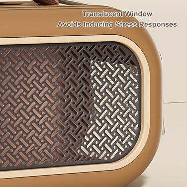 Транспортна переноска для котів та собак Asixxsix - для маленьких та середніх тварин до 7 кг, з PU-шкіри та Оксфорду, складна та водонепроникна