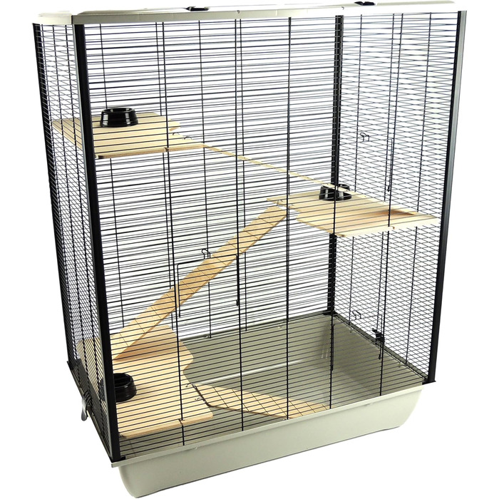 Клітка для дрібних тварин Grosvenor XL, 100x54x39 см, 4 рівні, сіра