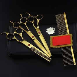 Набір професійних ножиць для грумінгу собак та інших домашніх тварин, 7 дюймів