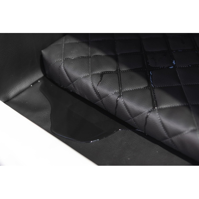 Автоматичне ліжко для собак у машину Velinda з ременем безпеки, 55x70 см, чорно-біле