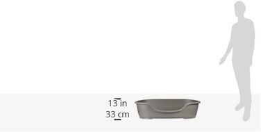 Корзина для домашніх тварин Karlie Haustierkorb Domus L, 95x74x30 см, теплий сірий