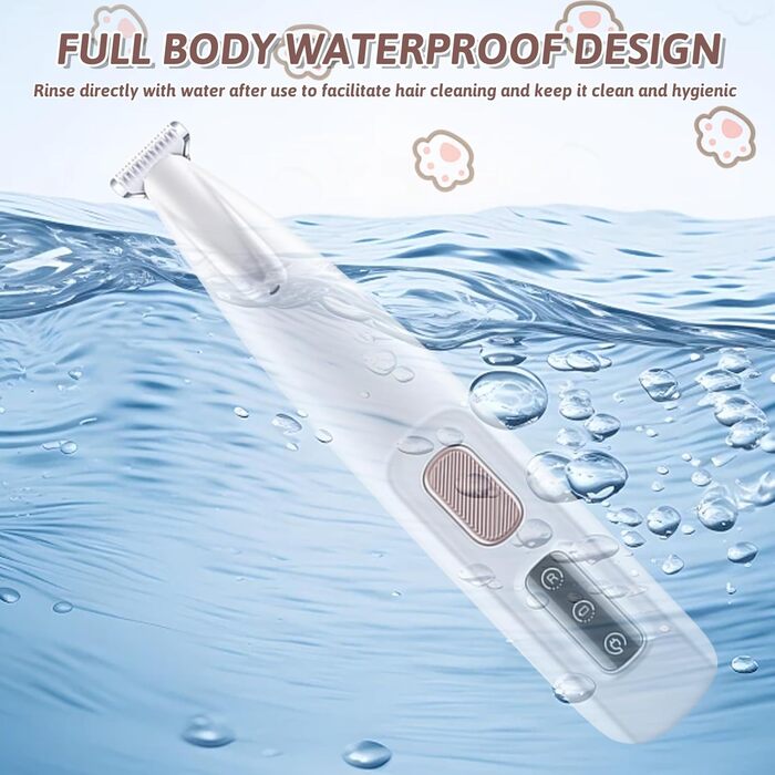 Триммер для стрижки кігтів Paw Trim Pro: безшумний електричний триммер для собак та котів з гребінцем від бліх