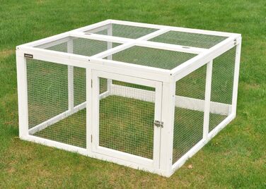 Freilaufgehege Nanook Jumbo для кроликів - розширення для клітки, 96 x 100 x 55 см, білий