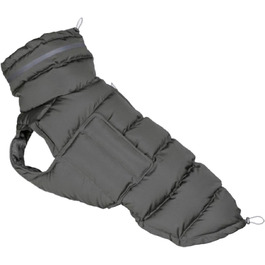 Зимовий теплий одяг для собак - водонепроникна куртка для собак, теплий одяг для тварин, сірий колір