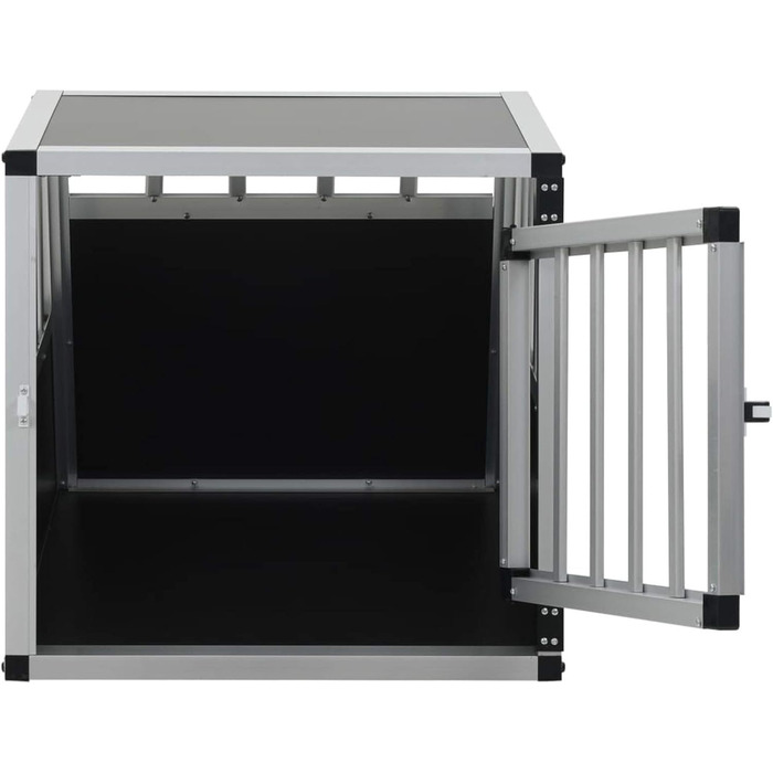 Транспортна переноска для собак Gecheer, складана переноска для великих собак XXL, алюміній та MDF, для безпечного транспортування в автомобілі (54 x 69 x 50 см)