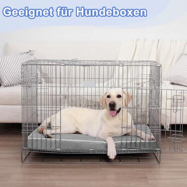 Ортопедичне ліжко для собак KSIIA, великі породи, 104x68x8 см, знімний, сірий