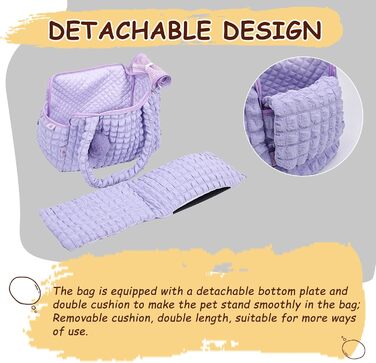 М'яка переноска для котів uuclume, стильна сумка-подушка з пухнастим м'ячиком та вентильованими сітчастими застібками, для цуценят до 5 кг / котів до 6,8 кг (чорна)