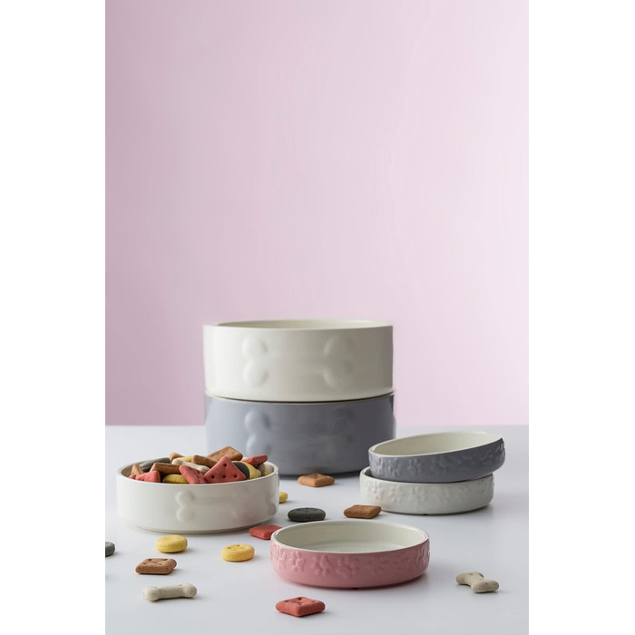 Миска для собак Mason Cash Colour Mix сірого кольору, 20 см, 1 шт.