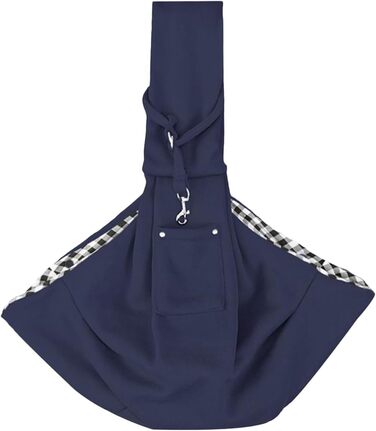 Транспортувальна сумка-слінг для собак та котів, блакитна | Зручна переноска для маленьких тварин на прогулянку та подорожі