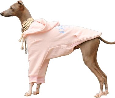 Світшот для великих собак, віндгаунд, піжама, теплий зимовий костюм з довгим рукавом, рожевий, 3XL