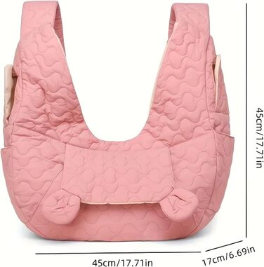 Рюкзак для собак та котів Sghtil - зручний та вентильований, для маленьких собак, кошенят, цуценят. Ідеально для прогулянок, подорожей, кемпінгу, велопоїздок та шопінгу (рожевий)