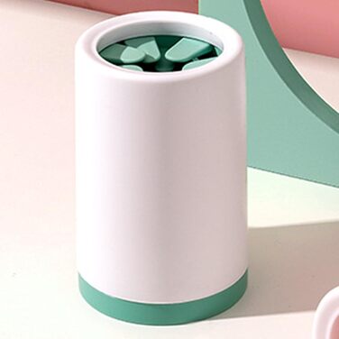 Очищувач лап для собак Hogvinnatil – мийка лап для собак, очищувач бруду, щітка для собак, машина для миття лап, екологічний (зелений, Pe)