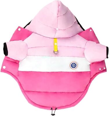 Зимова куртка для собак, бавовна, тепла одіяння для домашніх тварин, накидка для цуценят та собак середніх розмірів, котів, чихуахуа, бульдогів, одяг для старших собак (колір: , розмір: ) (XXL, однотонна)