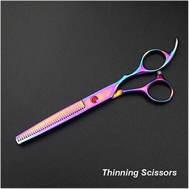 Професійні ножиці для собак, вигнуті - набір для грумінгу, ножиці для стрижки шерсті тварин