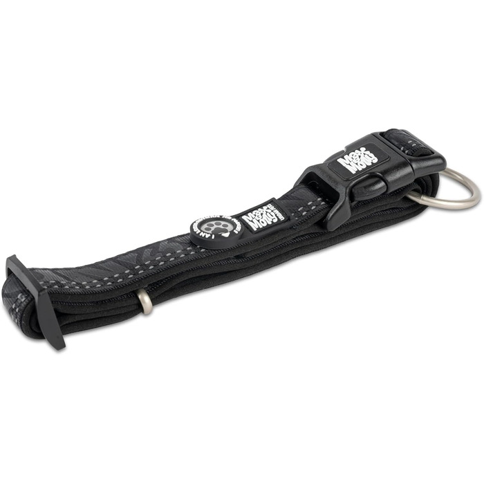 Нашийник для собак Max & Molly з інтелектуальним жетоном безпеки Gotcha! Matrix 2.0, чорний, розмір M, з підкладкою та світловідбиваючими елементами