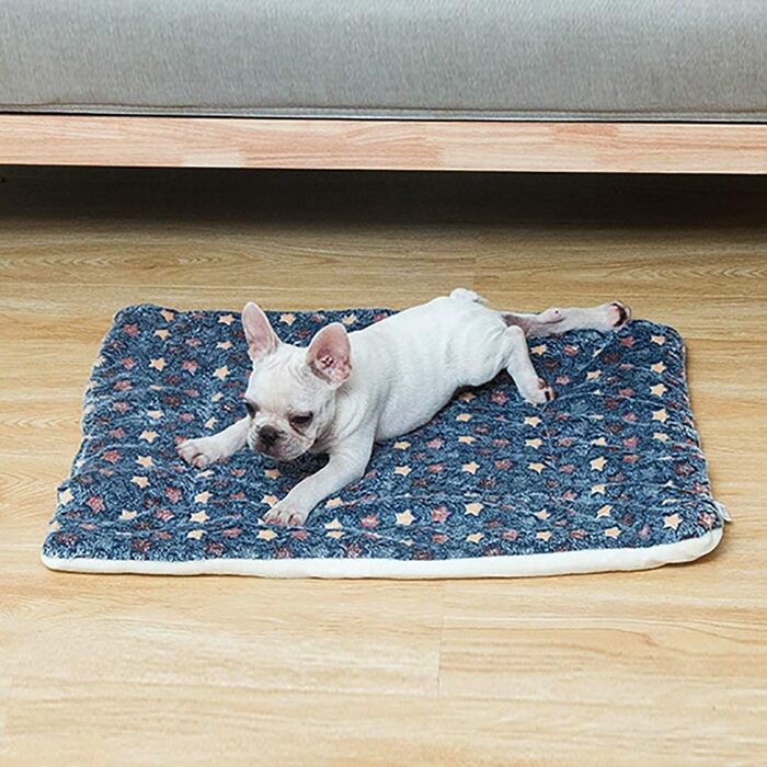 М'яка літня килимок для тварин, ковдра для собак та котів, 74x100 см, блакитний зі зірками