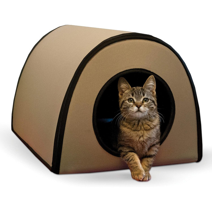 Теплий водонепроникний будиночок для котів K&H PET PRODUCTS для вулиці