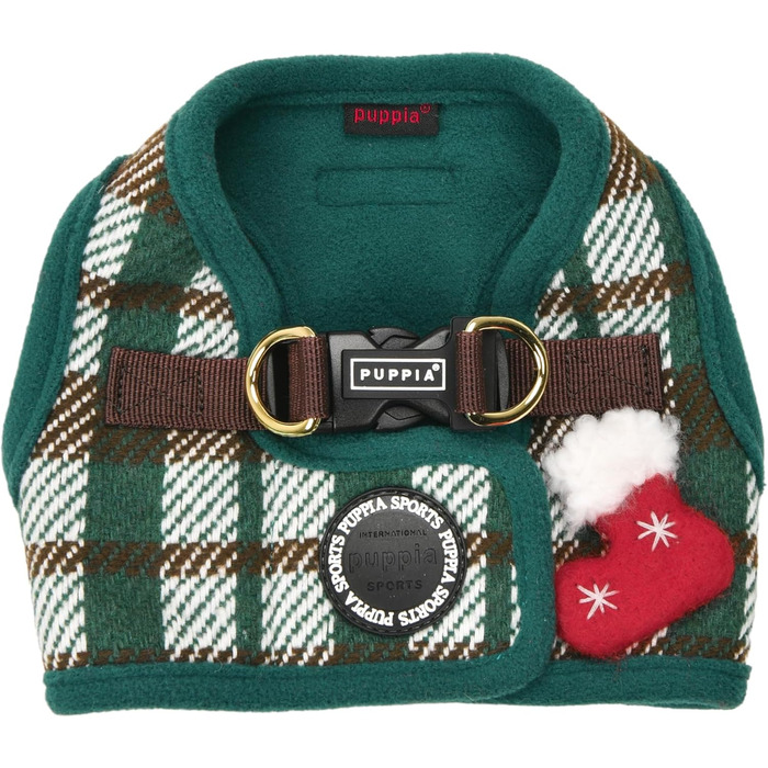 Шлейка для собак Puppia Douglas, тепла, зимова, у візерунку 