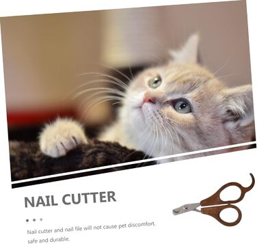 Ножиці для стрижки кігтів собак та котів Housoutil - безпечні, зручні, з дерев'яною ручкою