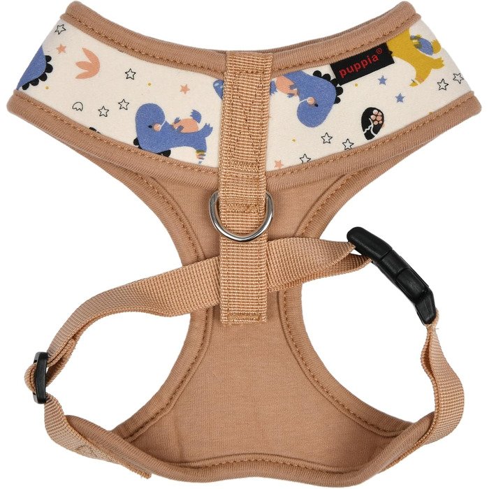 Шлейка для собак Puppia Baba, без нудоти та тяги, регульована, для малих та середніх собак, індійський рожевий, L