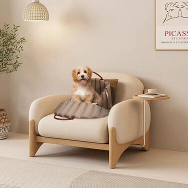 Автомобільний лежак для собак у вигляді накидки на сидіння, 55x42x42 см, темно-хакі