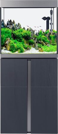 Акваріумний комплект Fluval Siena 160, 166 л, з біло-графітовою тумбою