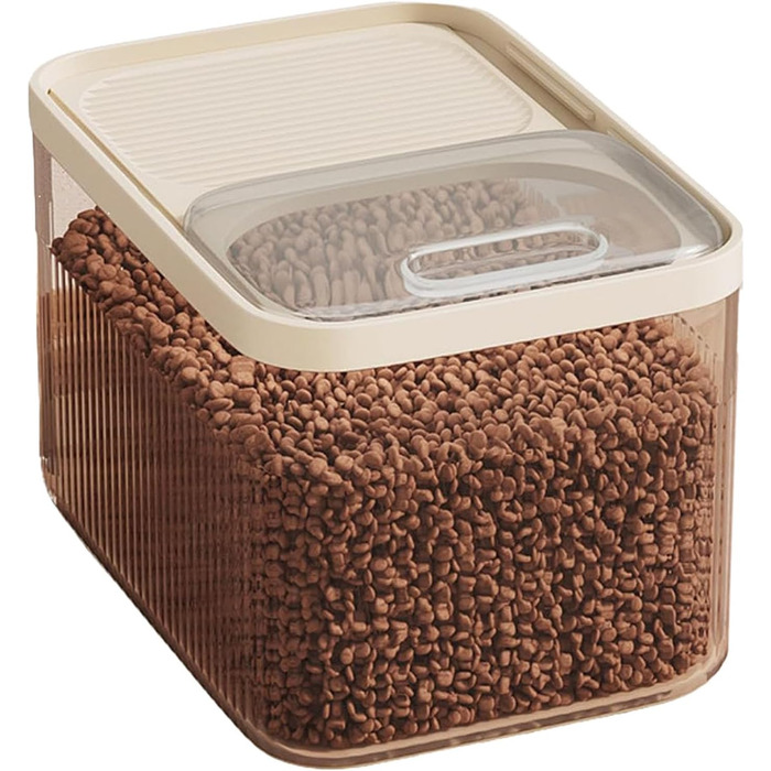 Контейнер для зберігання корму для собак та котів, 13,6 кг, з мірною ложкою, великий, герметичний, складний, 36 x 25 см