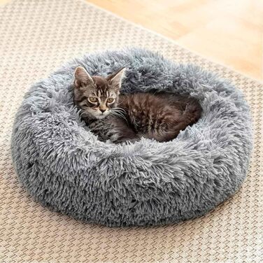 Крісло-лежанка для тварин InnovaGoods® Anti-Stress Bepess (40 см), сіре, для собак та котів