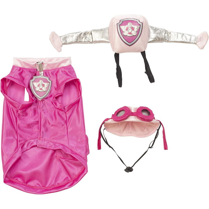 Костюм Патруль Рубіс: Пожежний капітан для собак, рожевий, розмір M