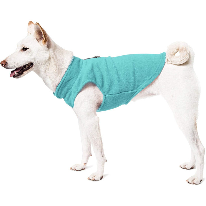 Тепла флісова жилетка для собак Gooby, рожева, розмір L з повідком, зимовий одяг для маленьких собак, хлопчиків та дівчаток