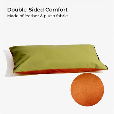 Автокрісло для собак FUNNYFUZZY, водовідштовхувальне, з кишенею, поводок, знімний, 95 x 41,9 x 45 см (Зелений)