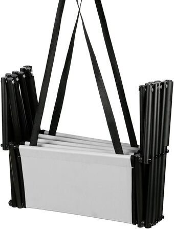 Сходинка для собак у багажник авто: захист суглобів, 4 сходинки, вантажопідйомність 75 кг, сірий колір