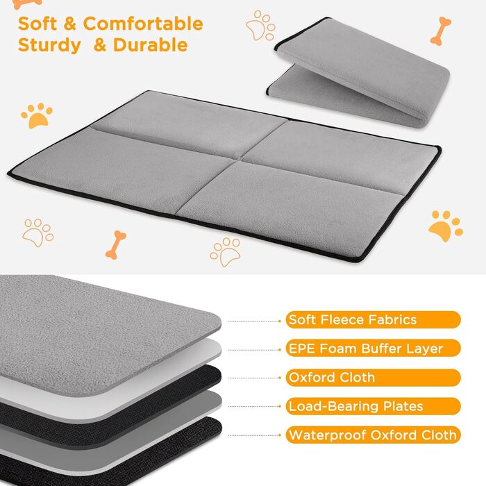 Автокрісло для собак великих та середніх порід – водонепроникне, з жорсткою основою, сітчасті вікна, кишені для зберігання та регульовані ремені