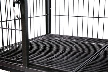 Клітка для домашніх тварин Homey Pet 79 см, міцний пластиковий піддон, чорна