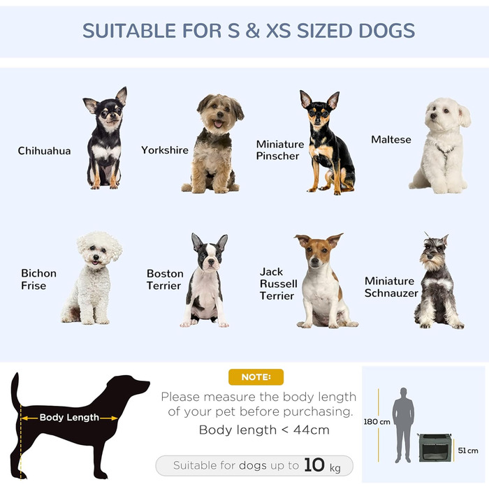 Транспортувальна переноска для тварин PawHut 80 см, сіра, M - для котів та собак