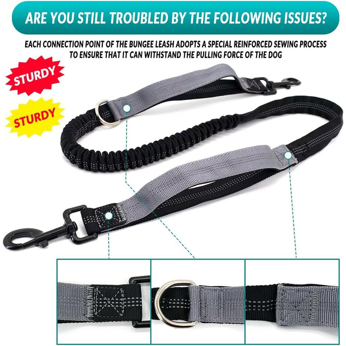 Сумка для ласощів для собак, поясна сумка для собак, аксесуари, мішок для ласощів з дозатором кульок, світловідбиваюча еластична стрічка на талії для прогулянок, походів та дресирування собак (з 2 поворотками, сіра)