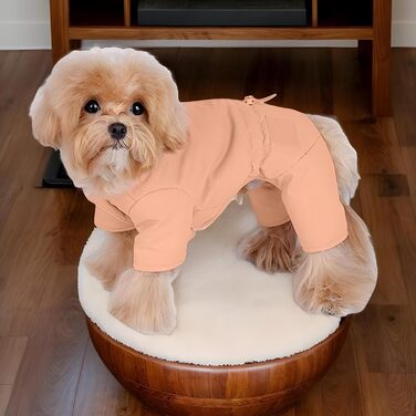 Тепла зимова куртка для собак, флісова худі для маленьких собак, одяг для собак на холодну погоду (Помаранчевий, 2XL)