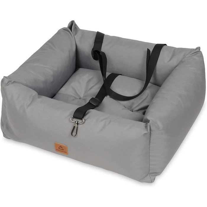 Автокрісло для собак, переноска для тварин у машину, 56x51x20 см (Сірий)